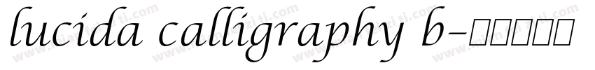 lucida calligraphy b字体转换